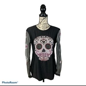 Suit yourself M women's skull Blouse